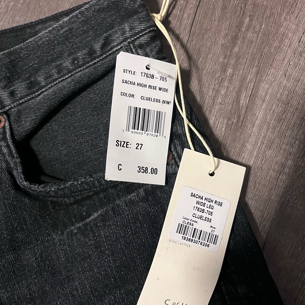 Citizens of Humanity Sacha High Rise Wide Leg in Clueless Size 27 NWT - Picture 5 of 7